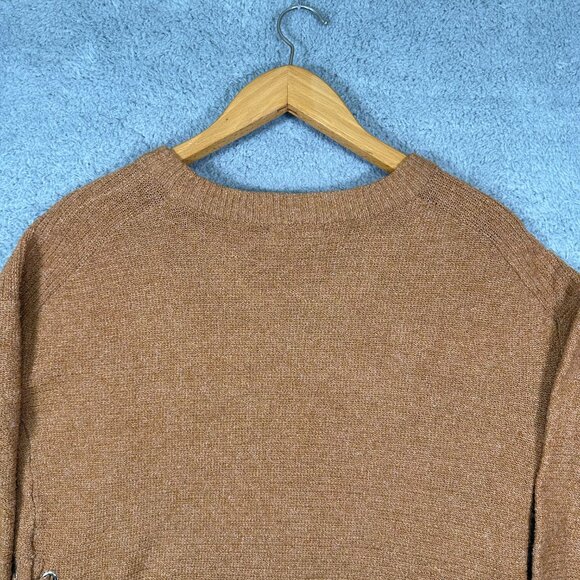 SO Goods For Life‎ Women sweater Mustard Causal Pullover Medium Long Sleeve Crew - Picture 4 of 11